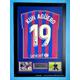 Sergio Aguero Signed Autograph Football Soccer Memorabilia FC Barcelona Shirt Jersey In Luxury Wooden Frame With Beckett & AFTAL COA