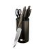 Berlinger Haus 7-Piece Knife Set w/ Stainless Steel Stand Metallic - 5.7 x 6.7 x 14.4