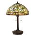 Daffodil River of Goods Tiffany-Style Yellow, Green and White Stained Glass 26-Inch Table Lamp - 18" x 18" x 25.75"