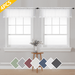 OVZME White Sheer Curtain for Windows 4 Pack Small Window Kitchen Curtains for Living Room Cafe Basement Modern Top Dual Rod Pocket Voile Curtain 40W x 14L inches