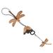 Solid Cast Iron Dragonfly Creative Wind Chimes Hanging Decor Bell Handmade