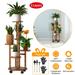 iMounTEK Plant Stand 5 Tier Plant Stander Indoor Plant Stand with 4 Detachable Wheels Corner Plant Stands Indoor Wood Tiered Plant Stands Tall Plant Stand for Living Room Balcony Garden Patio