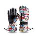 Thinsont 1 Pair Biking Glove Reusable Washable Winter Men Women Rock Climbing Snowboarding Mountain Bicycles Gloves Accessories Colorful XL