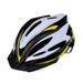 FROFILE Bike Helmet for Men Women - MTB Bicycle Helmet with Visor Taillight Safety Mountain Road Cycling Ebikes Commute Helmet for Adults Youth Black White Yellow