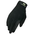 18HE 05 Size Heritage Performance Fleece Horse Stretchable Riding Gloves Black