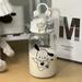 500ML Sanrio Hello Kitty Pochacco Transparent Straw Cup Anime Cartoon Kuromi Cinnamoroll For Kid Kawaii Bottle Water Cup Gifts