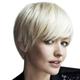 DOPI Short Short Female Hair Girls Wig Wig Straight White Women Fashion Fiber wig