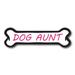 Magnet Me Up Dog Aunt Pink Dog Bone Magnet Decal 2x7 In Vinyl Automotive Magnet