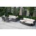 Wade Logan® Anazco 13 Person Rattan Sofa Seating Group w/ Cushions in Gray | 30.71 H x 70.28 W x 28.34 D in | Outdoor Furniture | Wayfair