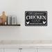 Chico Creek Signs Personalized Chicken Coop Sign Fresh Eggs Wall Décor Metal in Black | 8 H x 12 W x 0.03 D in | Wayfair 208120084001