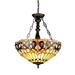 Copper Grove Cardrona Tiffany Style Victorian 3-light Pendant