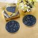 Kate Aspen Under The Stars Glass Coaster w/ Holder Set Of 6 Glass/Crystal in Blue | 4.0158 H x 4.4 W x 1.4173 D in | Wayfair 27192NA