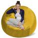 Latitude Run® Extra Large Classic Bean Bag Polyester/Scratch/Tear Resistant/Microfiber/Microsuede in Yellow | 18 H x 60 W x 60 D in | Wayfair