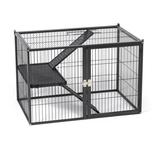 Prevue Hendryx Prevue Pet Products Modular Ferret Stack Series Metal (provides the best ventilation) in Black | 20 H x 31 W x 20 D in | Wayfair