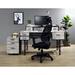 Latitude Run® 59.12" W Desk w/ Hutch Computer Desk w/ Keyboard Tray Wood/Metal in Brown/Gray | 37 H x 59.12 W x 28 D in | Wayfair