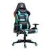 Inbox Zero Adjustable Reclining Ergonomic Swiveling PC & Racing Game Chair Foam Padding in Blue/Black | 51.2 H x 28.3 W x 20.9 D in | Wayfair