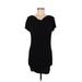 White House Black Market Casual Dress: Black Solid Dresses - Women's Size X-Small