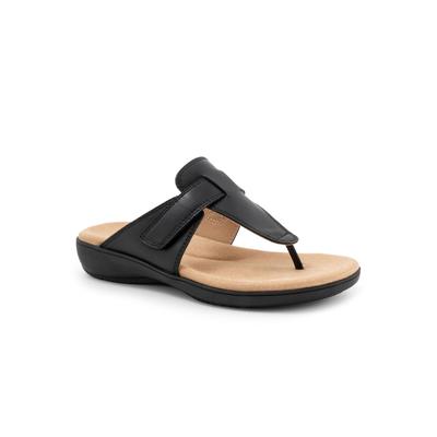 Women's Robin Slip On Sandal by Trotters in Black (Size 6 1/2 M)