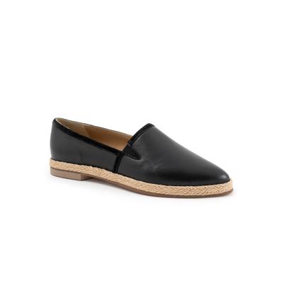 Women's Estelle Flat by Trotters in Black (Size 8 1/2 M)