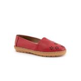 Women's Ruby Perf Flat by Trotters in Red (Size 7 M)