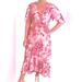 Anthropologie Dresses | Anthropologie I Able The Label High Low Osaka Garden Party Maxi Dress | Color: Pink/White | Size: M