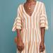 Anthropologie Dresses | Anthropologie Faithfull Azure Striped Dress | Color: Orange/White | Size: 8