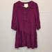 Anthropologie Dresses | Anthropologie Maeve Dress Womens Small Purple Long Sleeve Mini Pockets | Color: Purple | Size: S