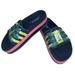 Adidas Shoes | Adidas Mary Katrantzou Platform Slides Sandals Navy Pink Dive Beach Women Size 9 | Color: Blue/Pink | Size: 9