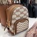 Michael Kors Bags | Michael Kors Jaycee Medium Logo Zip Pocket Backpack 35s3g8tb2j Luggage | Color: Brown/Gold | Size: Medium