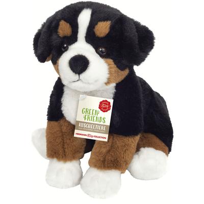 Kuscheltier TEDDY HERMANN "Green Friends, Berner Sennenhund 26 cm, schwarz/braun/weiß" Plüschfiguren bunt (schwarz/braun/weiß) Kinder zum Teil aus recyceltem Material