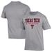 Men's Champion Gray Texas Tech Red Raiders Athletics Logo Stack T-Shirt