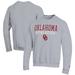 Men's Champion Gray Oklahoma Sooners Athletics Logo Stack Pullover Sweatshirt