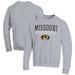 Men's Champion Gray Missouri Tigers Athletics Logo Stack Pullover Sweatshirt