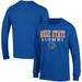 Men's Champion Royal Boise State Broncos Alumni Logo Stack Long Sleeve T-Shirt