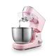 Stand Mixer Kitchen Electric Food Mixerd 5L 1000W with Whisk, Dough Hook, Mixing Beater & Splash Guard for Kneadin, Cake, Cookie pink