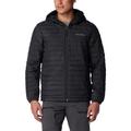 Columbia Men's Silver Falls Hooded Jacket Hooded Puffer Jacket, BLACK, Size L