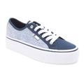 Sneaker DC SHOES "Manual Platform" Gr. 9,5(41), blau (blue, white) Schuhe Sneaker