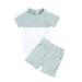 ZHAGHMIN Size 8 Girls Outfits Toddler Kids Baby Unisex Summer Tshirt Shorts Soft Patchwork Cotton 2Pc Sleepwear Outfits Clothes Cute Pants for Teens Girls Fall Outfits for Baby Girls Teen Girl Crop
