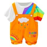 ZHAGHMIN Girls Tie Dye Outfits Boy Printed Suspender Set Outfits Baby Rainbow Pants Summer Tops+Overalls Girl Girls Outfits&Set Girl Outfit Baby Baby Girl Outfits 12-18 Months Girls Outfit