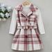 Herrnalise Autumn Plaid Coat New Suit Girls Fashion Casual Children s Suit Two-piece