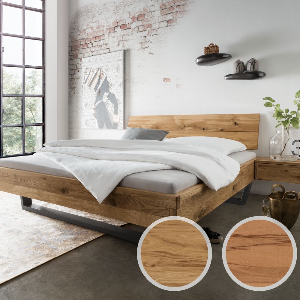 Forestales »Navarra« Massivholzbett I 180x200 cm / Wildeiche Image