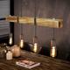 Lampe à suspension vintage en bois Lampe de table à manger Lampe à suspension rétro avec 80CM