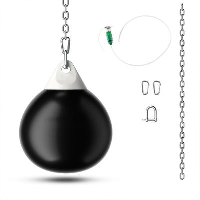 PVC Water Punching Bag with Adjustable Chain, Carabiners, and Hose for Boxing Training - 18'' x 23'' (Dia x H)