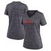 Women's Nike Black San Francisco Giants Authentic Collection Velocity Practice Performance V-Neck T-Shirt