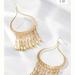 Anthropologie Jewelry | Anthropologie Beaded Tear Drop Gold Earrings | Color: Gold | Size: Os