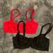 Victoria's Secret Intimates & Sleepwear | Black & Red Victoria Secret Bras Nwot! | Color: Black/Red | Size: 32e (Dd)