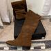 J. Crew Shoes | J Crew Suede Over The Knee Boots Size 8 Rich Walnut | Color: Brown/Tan | Size: 8