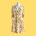 Anthropologie Dresses | Anthropologie Porridge Lumiere Tiered Mini Dress Sz M | Color: White/Yellow | Size: M