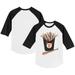 Youth Tiny Turnip White/Black San Francisco Giants Hot Bats 3/4-Sleeve Raglan T-Shirt