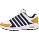 K-Swiss Men's Vista Trainer Sneaker, WHT/Navy/Honey Gold, 7 UK